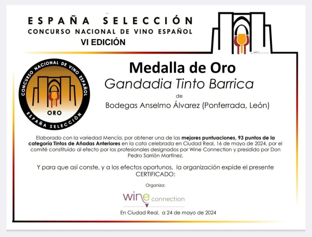 Gandadia Oro Concurso Naciona Espana Seleccion